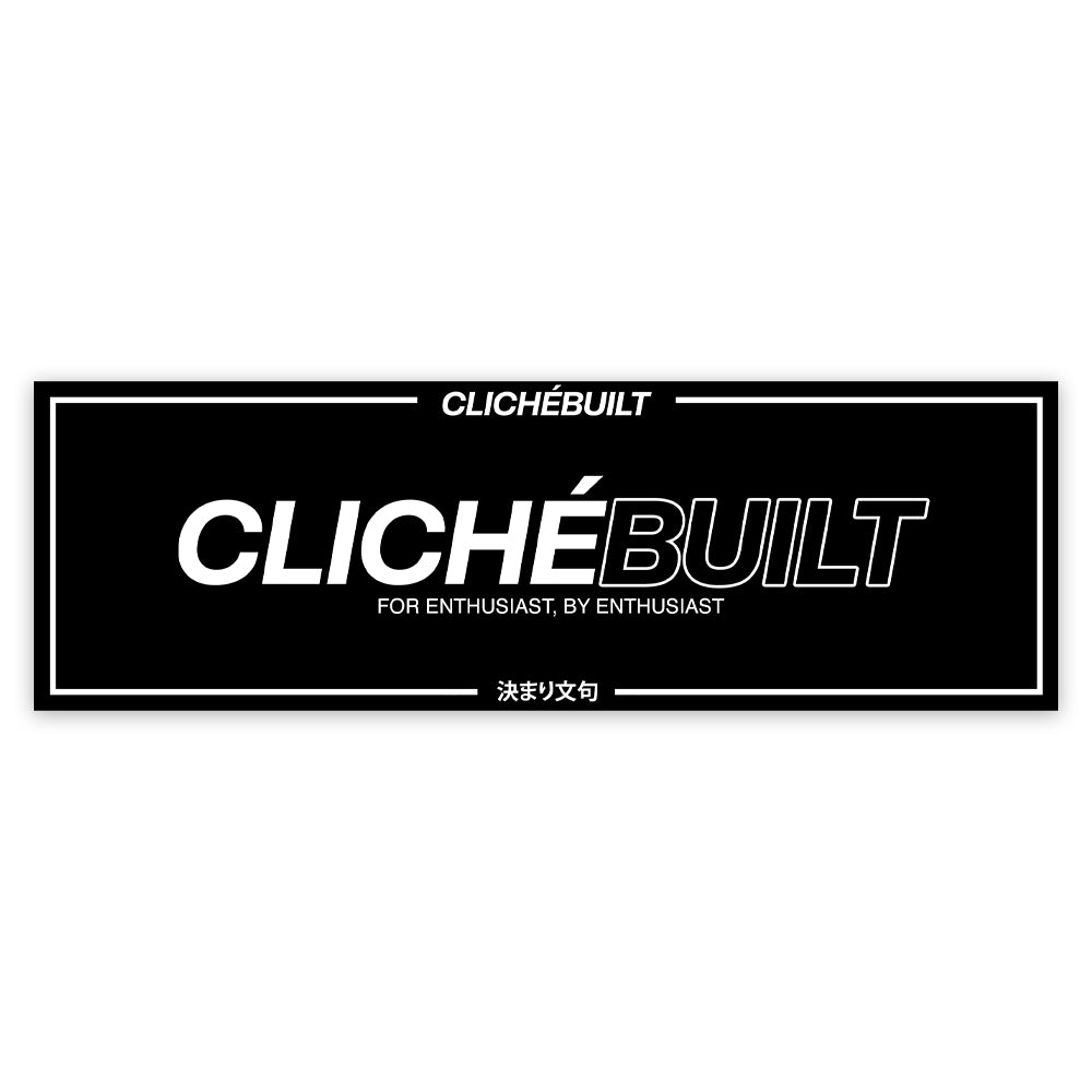 Cliché - "Classic" Black Sticker