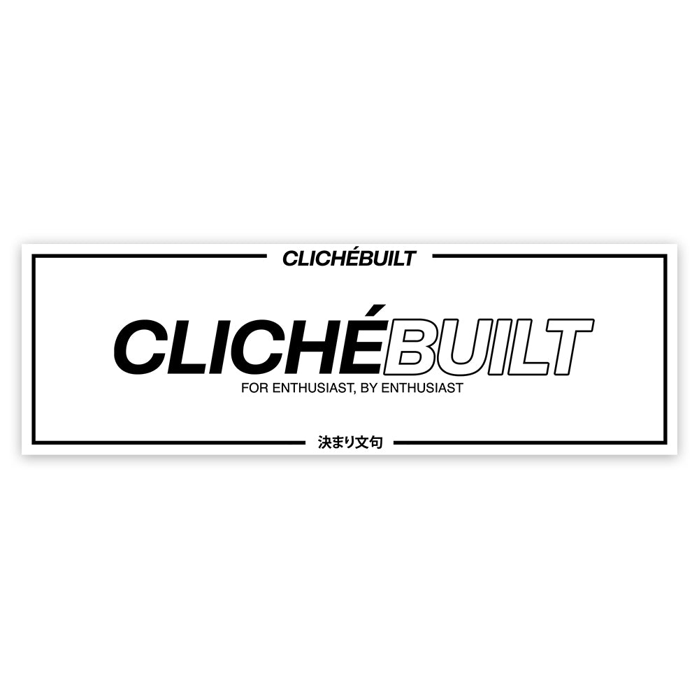 Cliché - "Classic" White Sticker