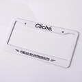 Cliché Classic License Plate Cover (White)