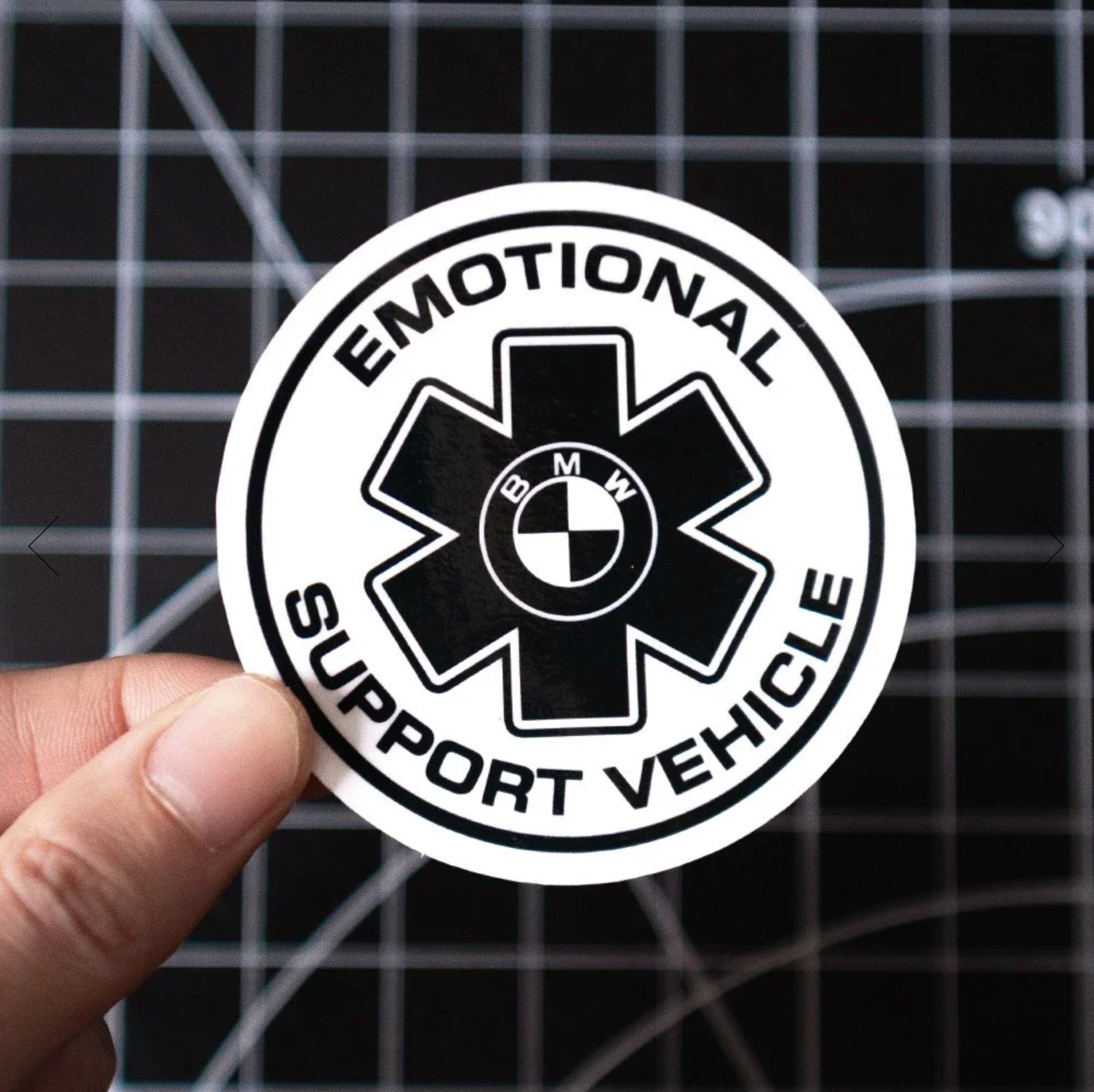 Cliché - "BMW" Emotional Support Vehicle Sticker