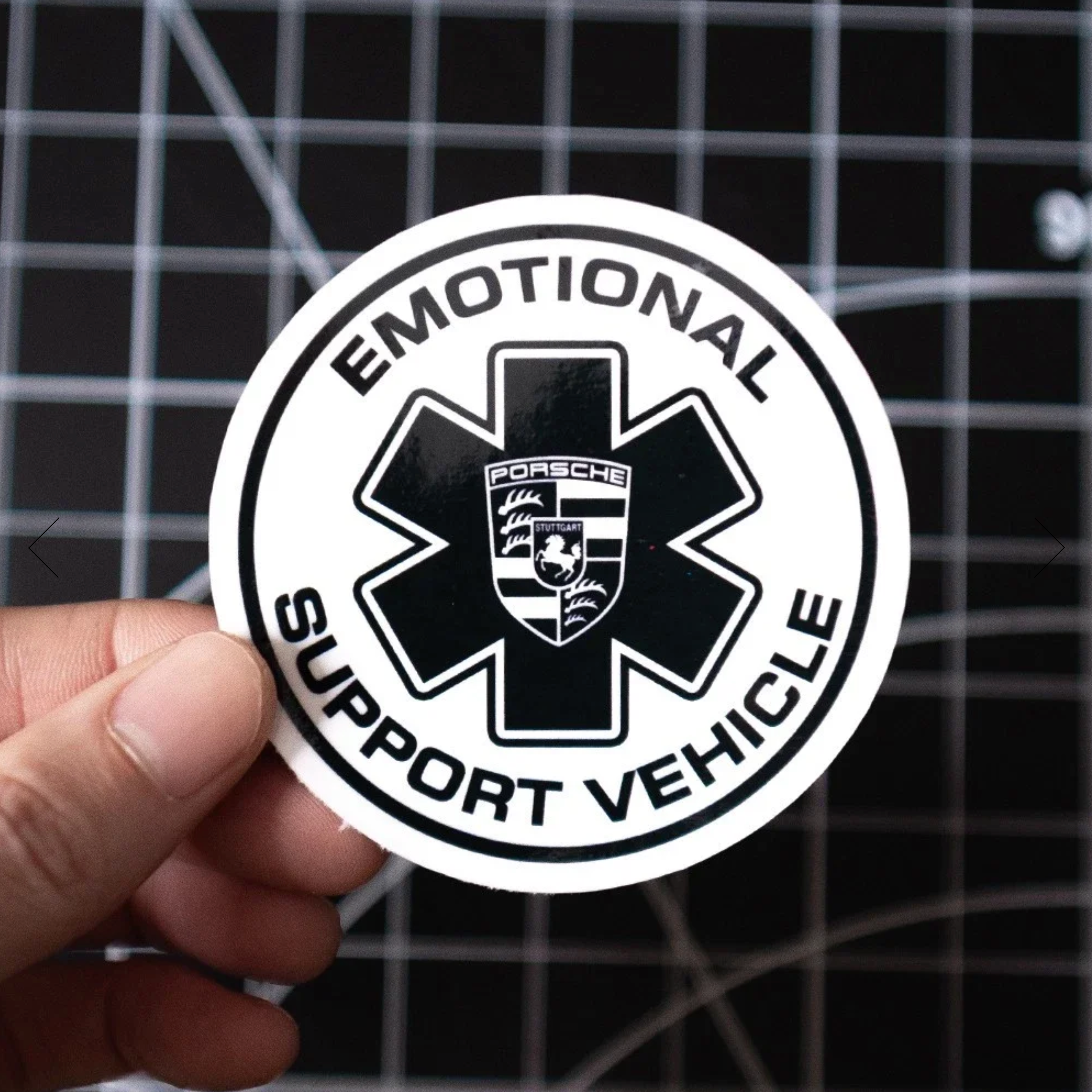 Cliché - "Porsche" Emotional Support Vehicle Sticker