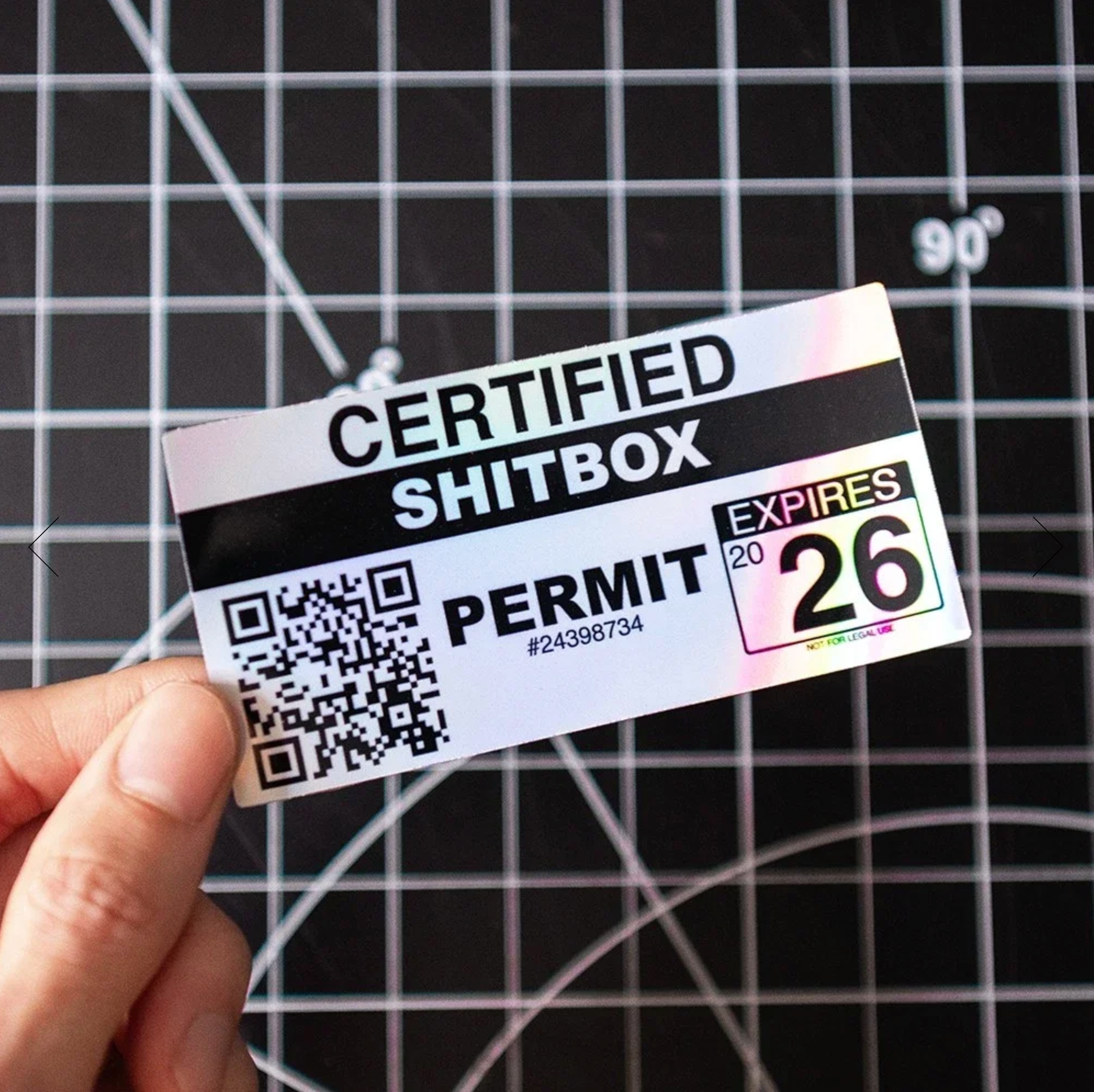 Cliché - "Certified Shitbox" 2026 Permit Sticker