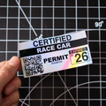 Cliché - "Certified Race Car" 2026 Permit Sticker