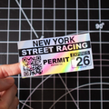 Cliché - CUSTOM STATE "Street Racing" 2026 Permit Sticker