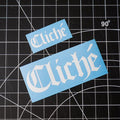 Cliché - Official Logo Vinyl Decal